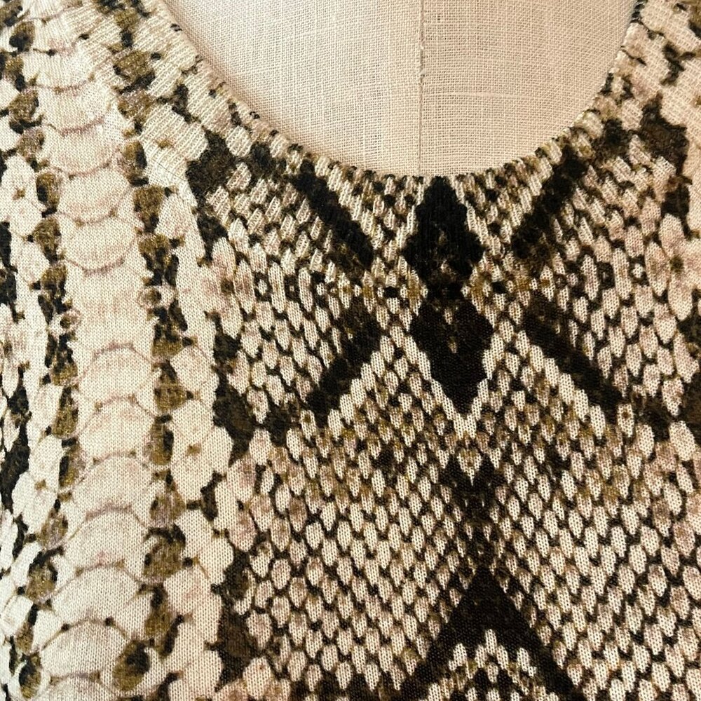 J. CREW Merino Wool Snakeskin Print Tank - Picture 2 of 5